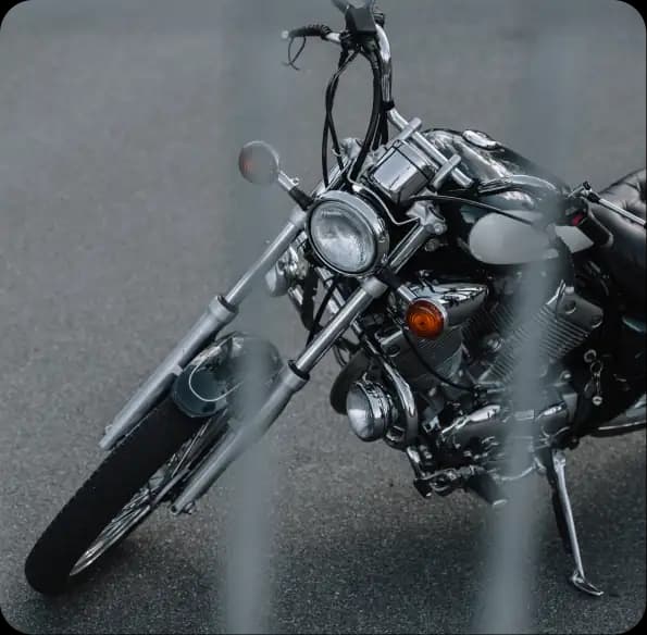 Motorcycle parked on a paved surface